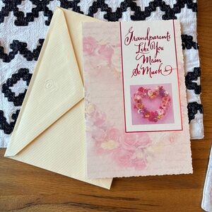 American Greetings Grandparents Anniversary Greeting  Card & Envelope